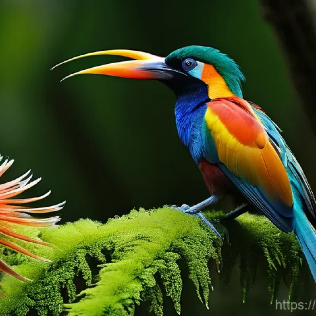 파푸아뉴기니 야생동물 탐방 - **Prompt 1: Majestic Bird of Paradise Display**
    "A stunning male Bird of Paradise (specifically ...