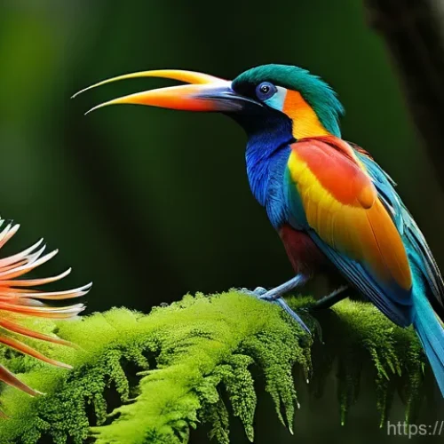 파푸아뉴기니 야생동물 탐방 - **Prompt 1: Majestic Bird of Paradise Display**
    "A stunning male Bird of Paradise (specifically ...